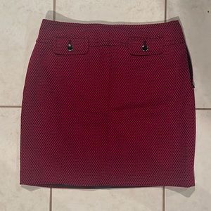 Loft Size 2 Pink & Black Pencil Skirt
